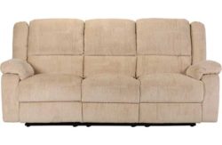 Collection Shelly Large Manual Recliner Sofa - Natural